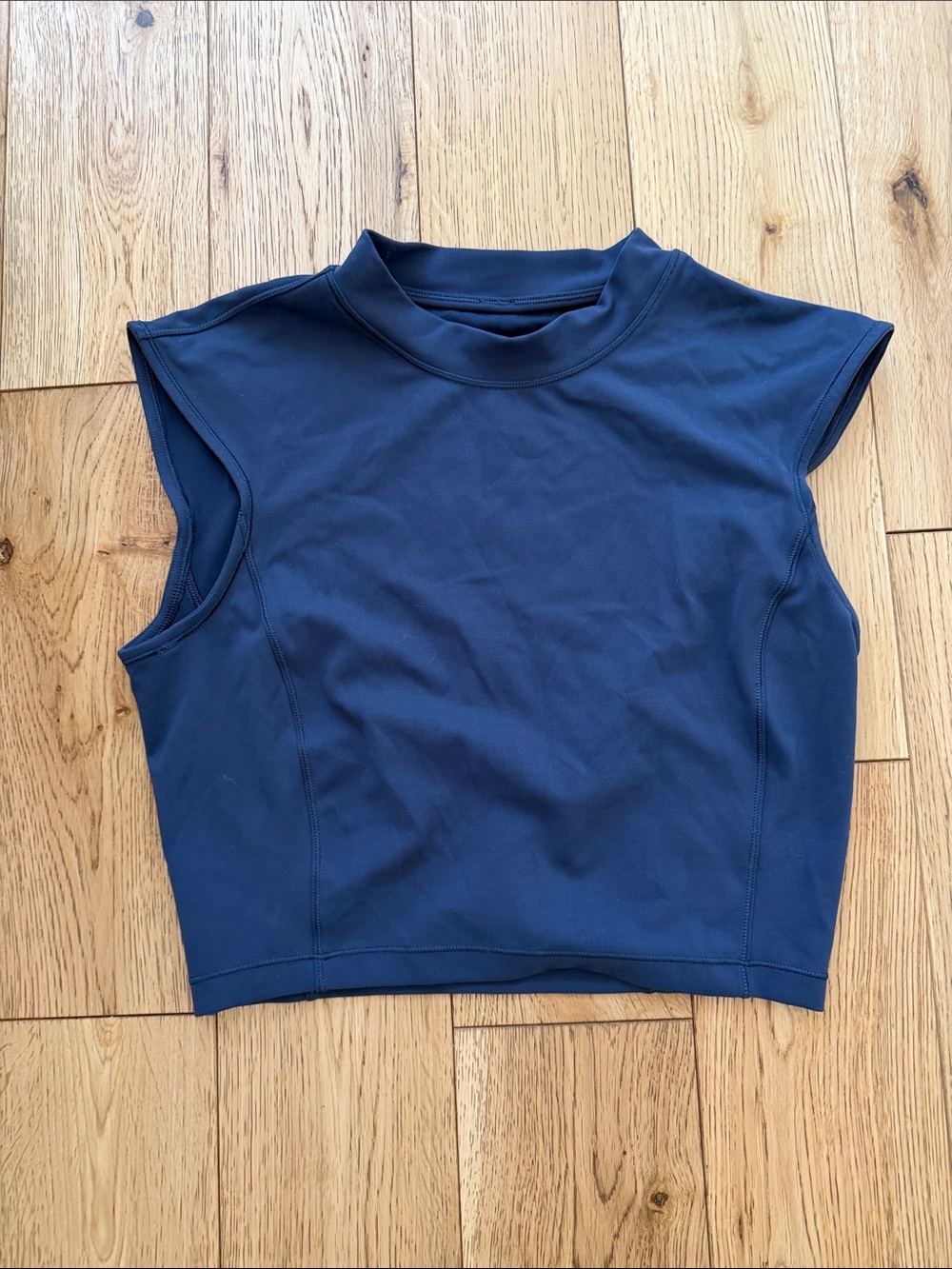 Lululemon Plank to Pike Mockneck Tank Top in Midnight Navy